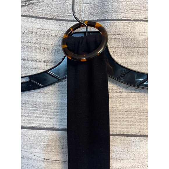Classic Black Belt With Tortoise Shell Ring Accessory For Modern Professional We - Picture 2 of 2